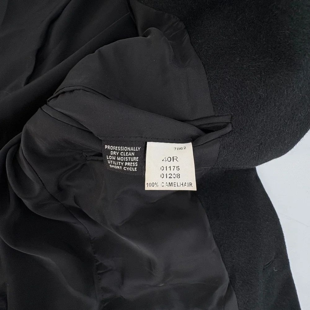 JO S A BANK Tailored Fit Mns Camel Hair Blazer Black Size 44R READ Dark Academia